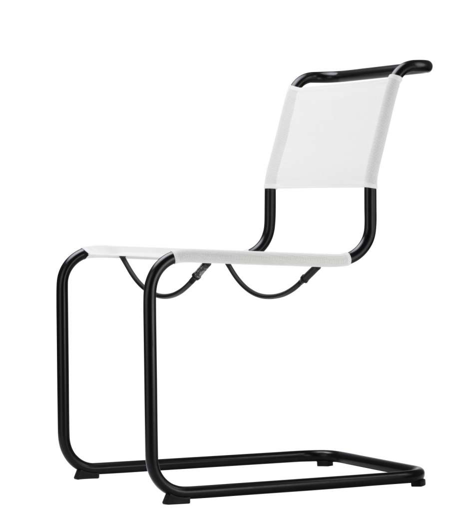 Thonet - S 33 N All Seasons - schwarz - Netzgewebe kirsche - outdoor
