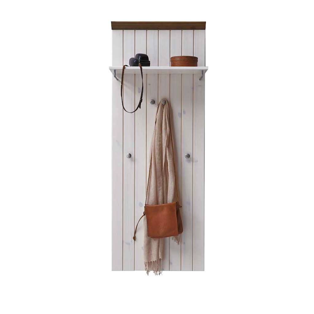 Wandgarderobe im Landhausstil Kiefer Massivholz