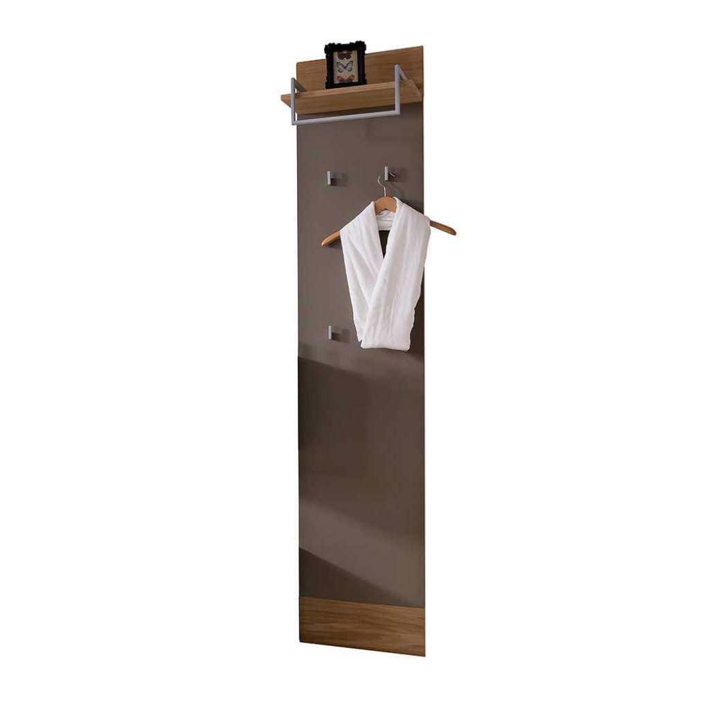 Flurgarderobe in Braun Grau Wildeiche