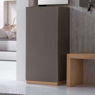 Dielenkleiderschrank in Grau Braun 100 cm hoch