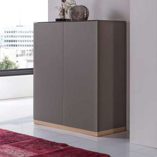 Garderobenschrank in Grau Braun 50 cm