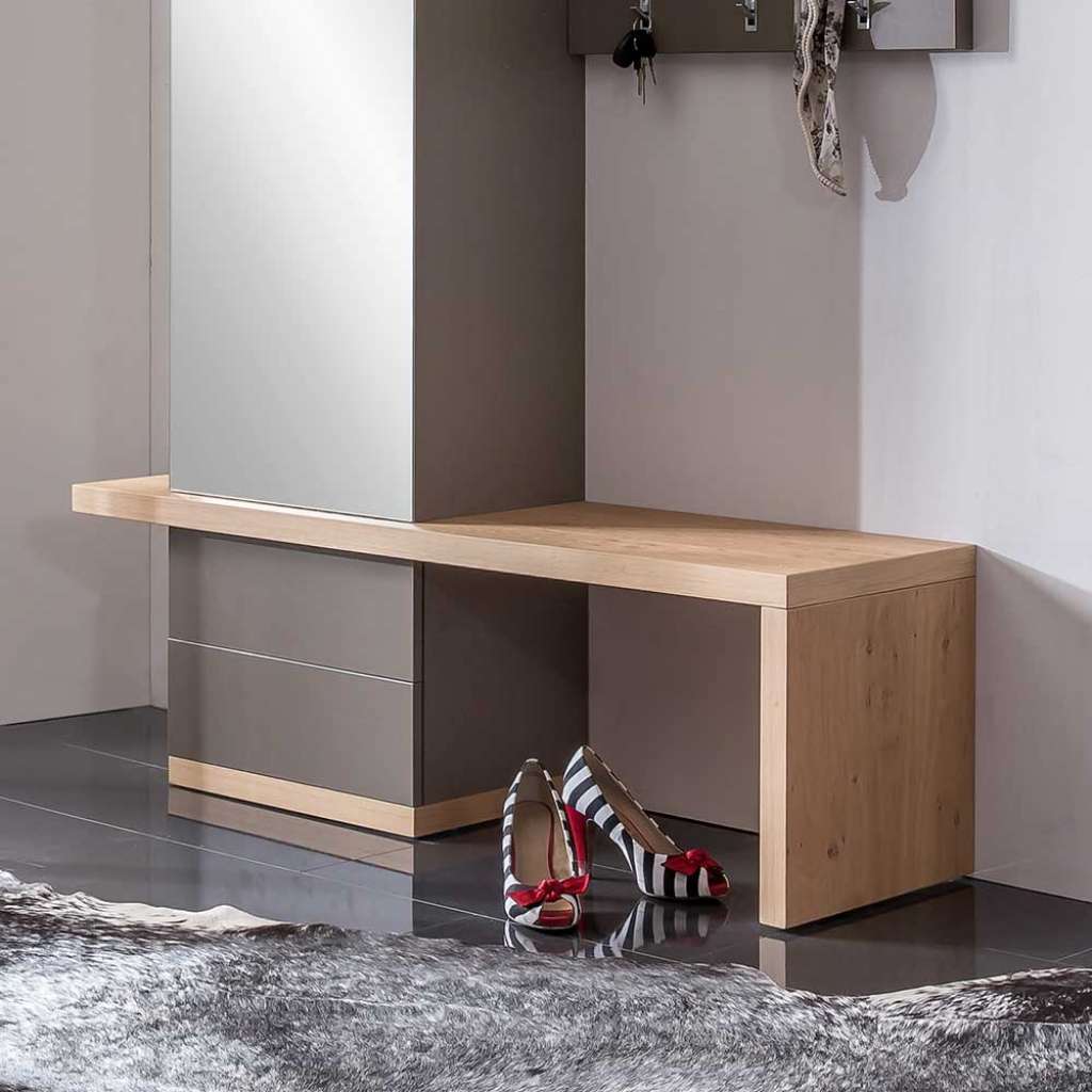 Flurbank in Wildeiche Grau Braun