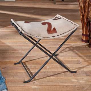 Klapphocker im Loft Style Braun Beige