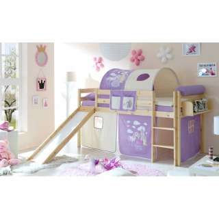 Kinderhochbett mit Rutsche Prinzessin