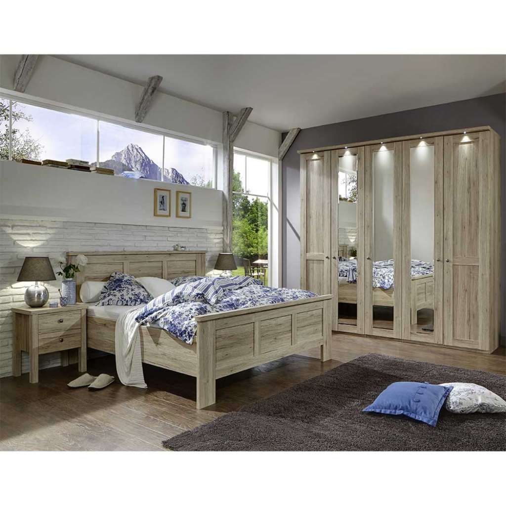 Schlafzimmer Einrichtung in Eiche komplett (4-teilig)