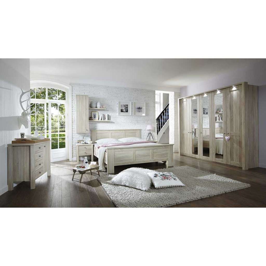 Schlafzimmer Komplettset in Eiche Sägerau online kaufen (8-teilig)