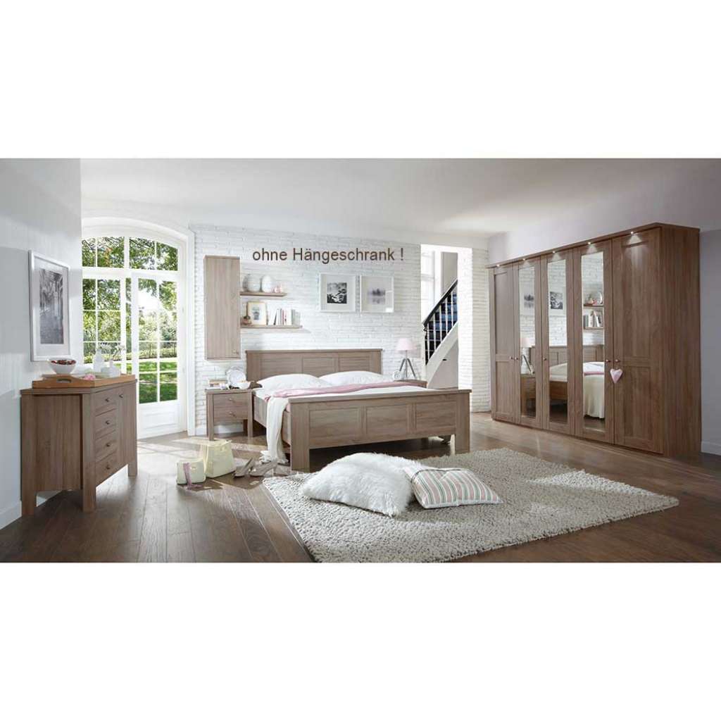 Schlafzimmer Set in Eiche Trüffel komplett (5-teilig)