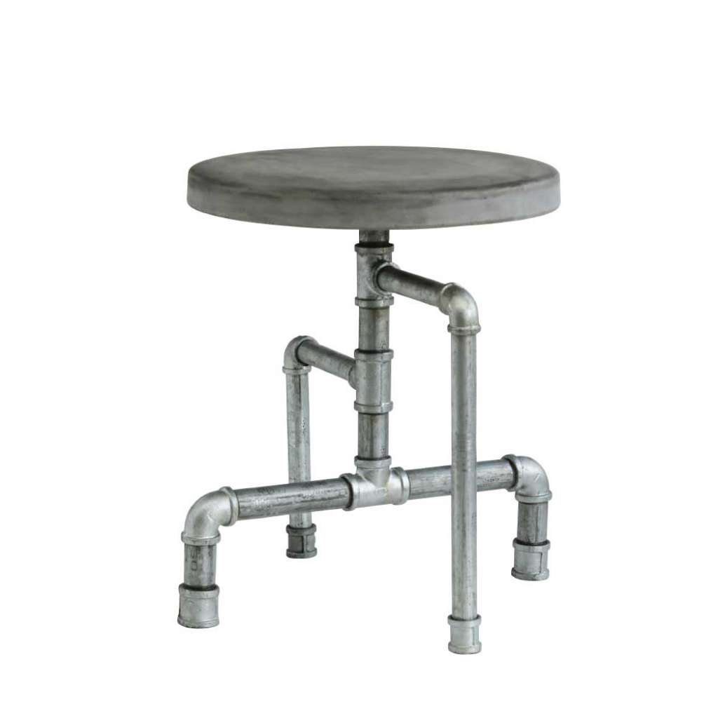 Hocker in Grau Industriedesign