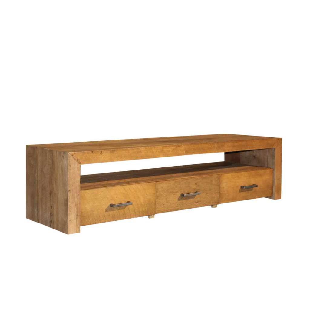 TV Unterschrank aus Teak Massivholz Landhaus