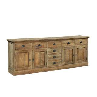 Massivholz Sideboard aus Teak 250 cm