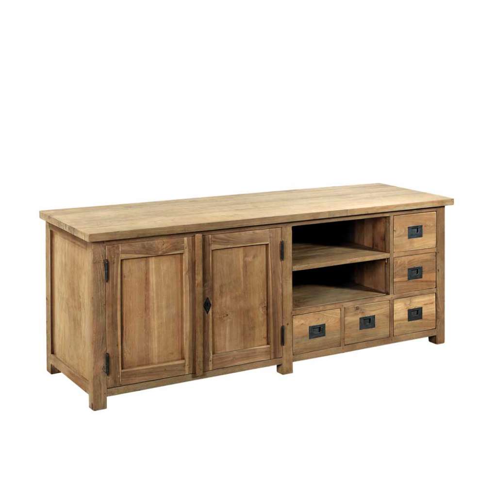 Fernseher Kommode aus Teak Massivholz Landhaus