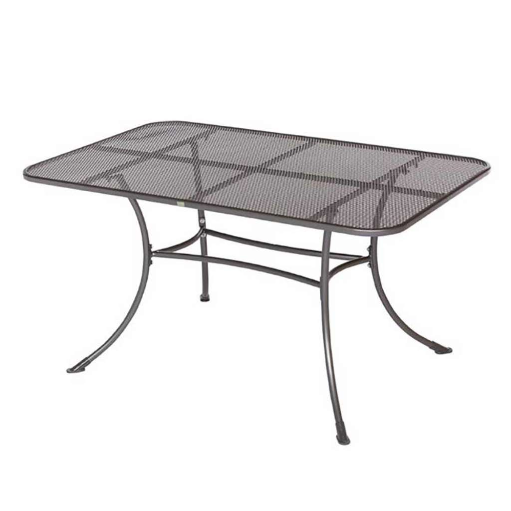 Gartentisch mit Lochmuster Metall