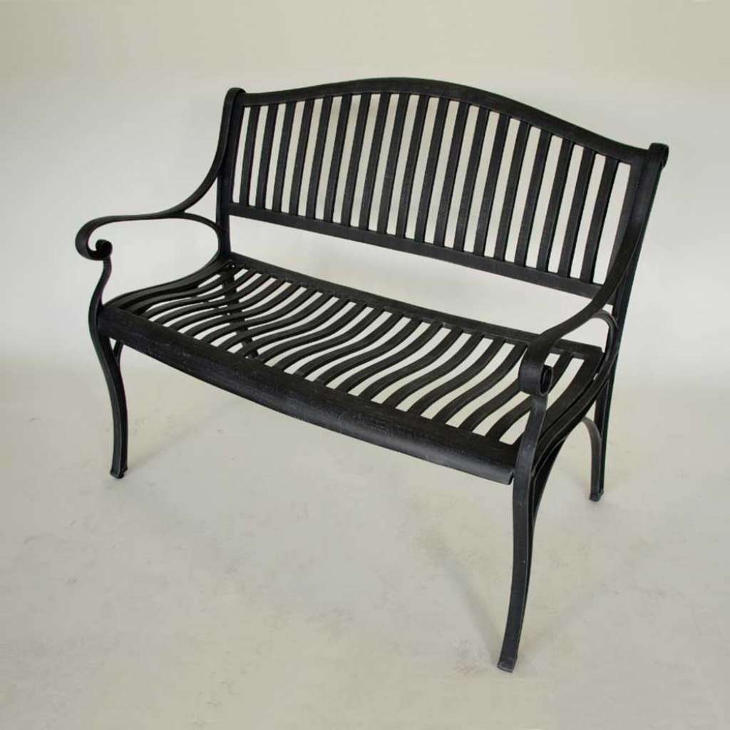 Bank aus Aluguss für Garten