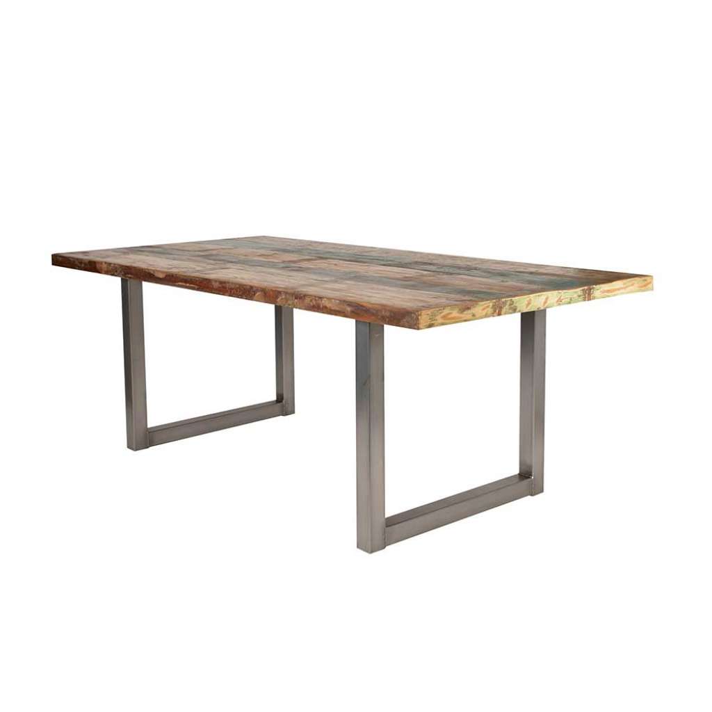 Design Esstisch in Bunt Recyclingholz