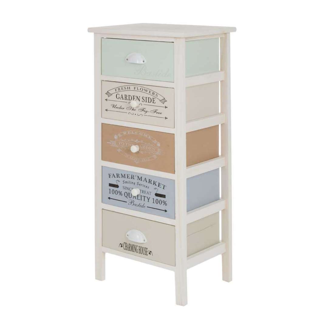 Schubladenkommode im Shabby Chic Style massiv