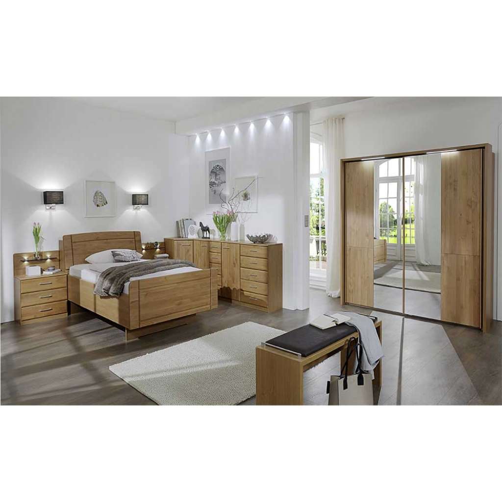 Komplett Schlafzimmer aus Erle online kaufen (8-teilig)