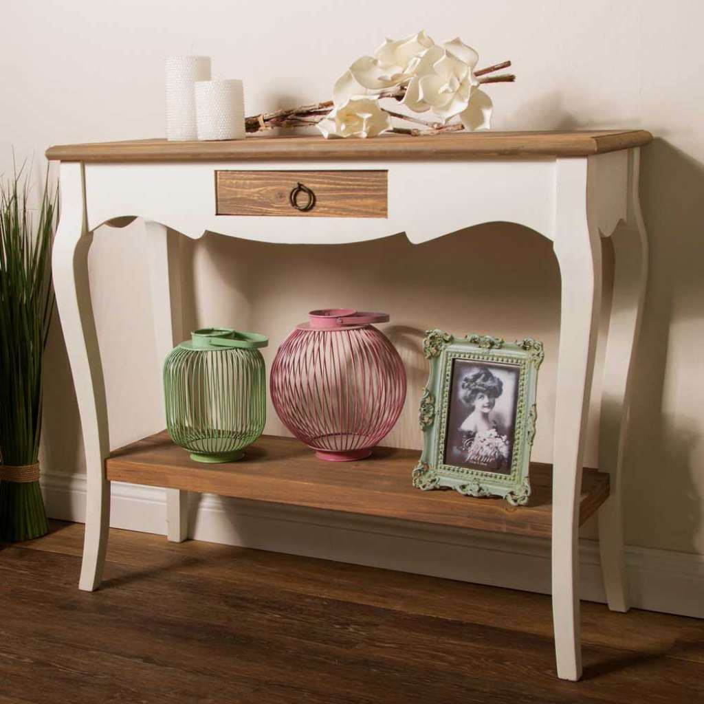 Telefontisch im Shabby Chic Design 90 cm