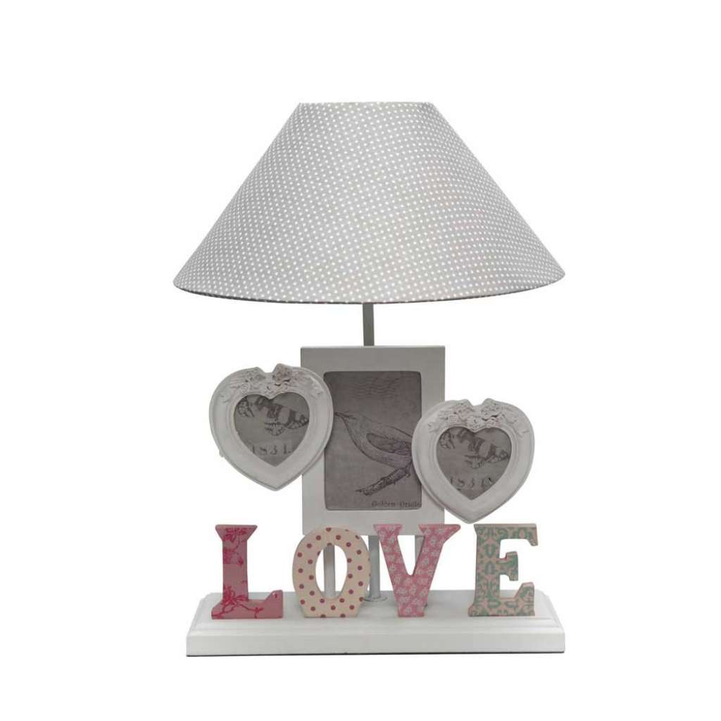 Lampe mit Bilderrahmen Landhaus