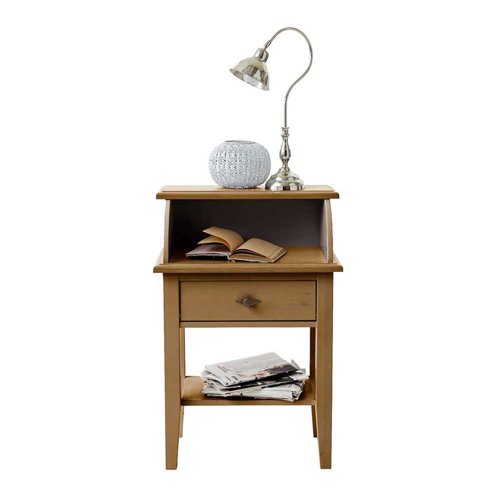 Kiefer Telefontisch im Landhausstil massiv