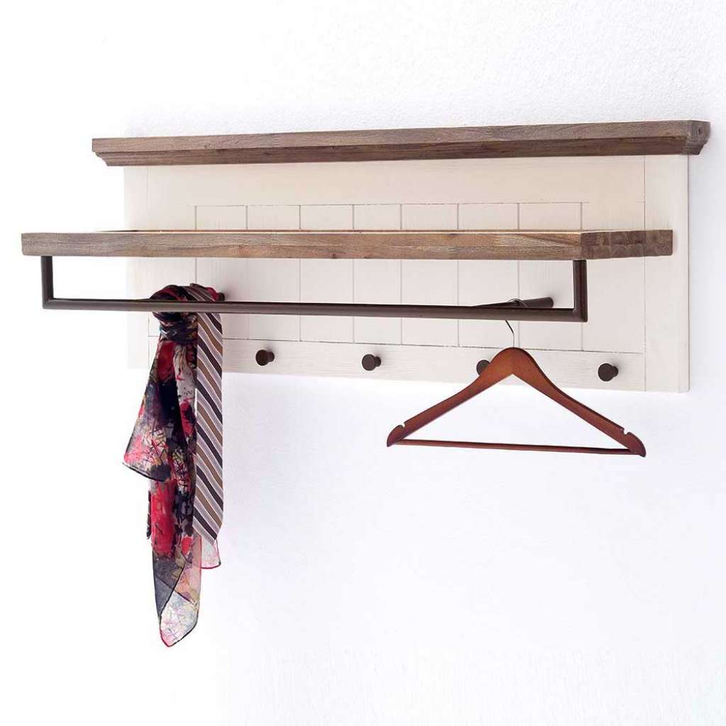 Hängegarderobe in Weiß Akazie