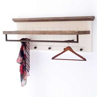 Hängegarderobe in Weiß Akazie