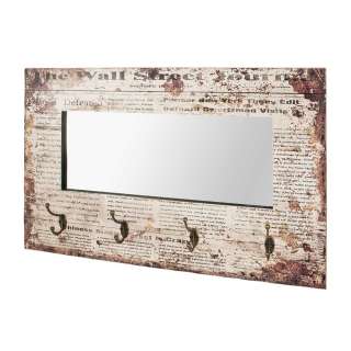 Spiegel Garderobe im Shabby Chic Design Haken