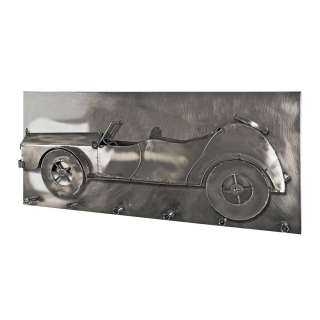 Metall Garderobe mit Oldtimer Motiv Haken