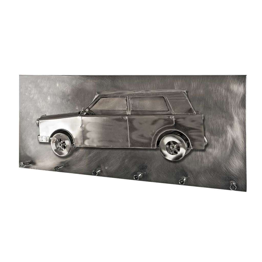 Wandgarderobe mit 3D  Oldtimer Motiv Metall