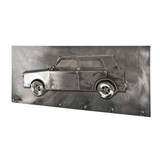 Wandgarderobe mit 3D  Oldtimer Motiv Metall