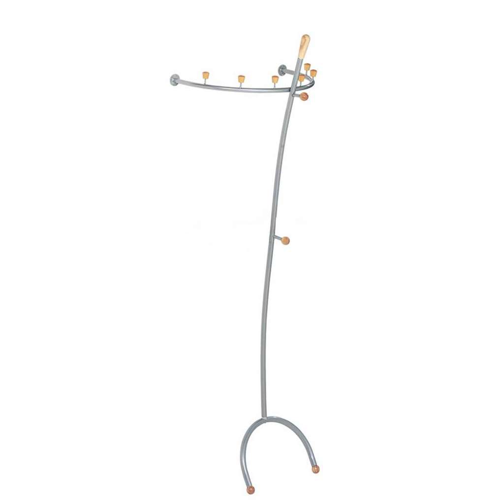Wandgarderobe aus Stahl Haken
