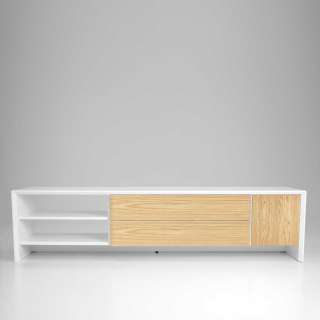 Fernseher Bank in Weiß 180 cm