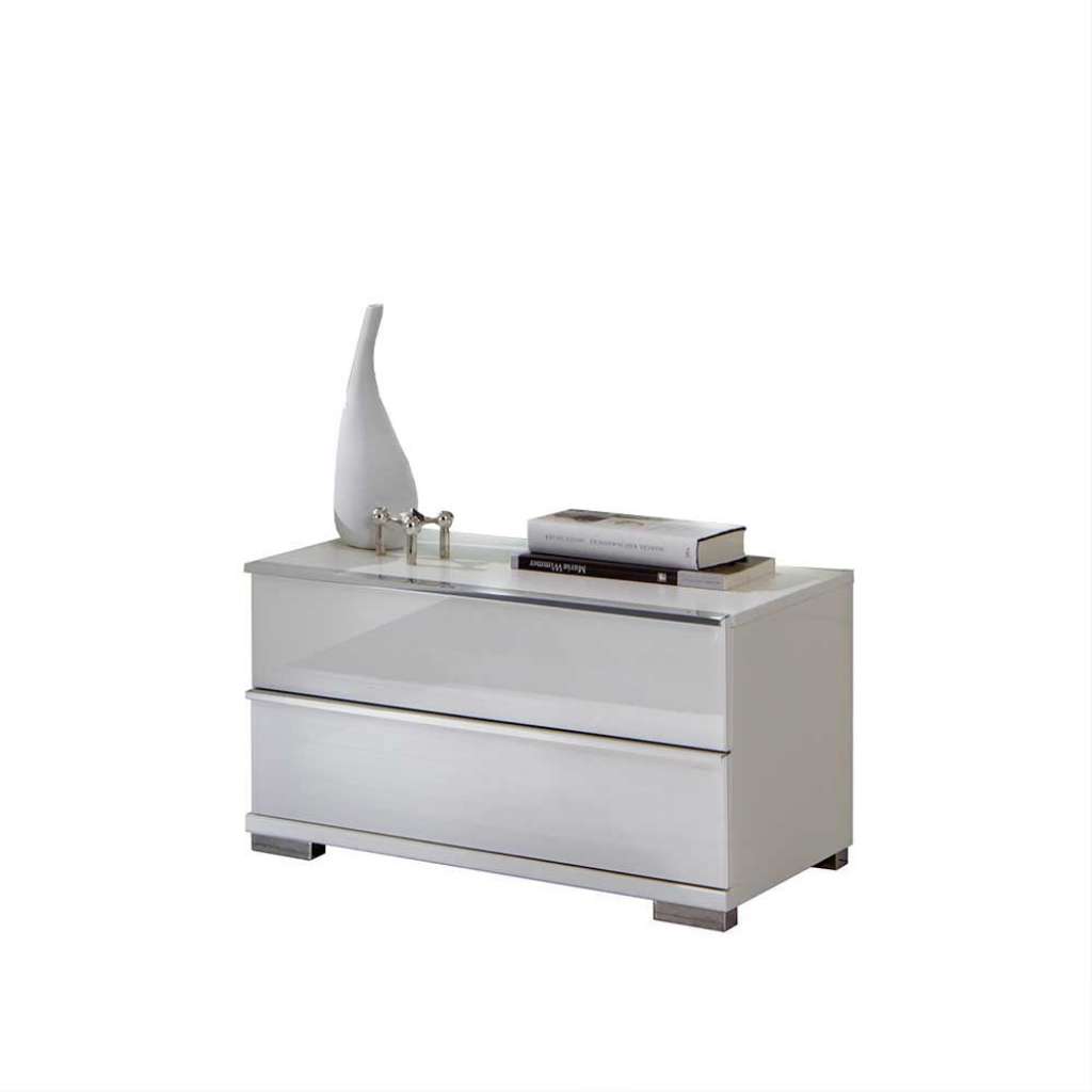 Nachtkommode in Weiß 60 cm