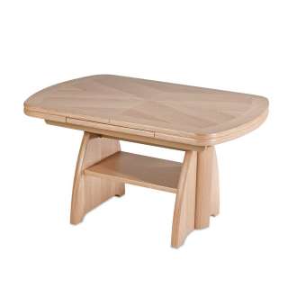 Couchtisch ausziehbar und höhenverstellbar Eiche furniert