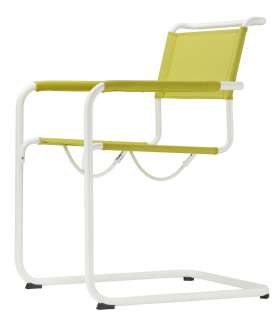 Thonet - S 34 N All Seasons - weiß - Netzgewebe weiß Armauflage Netzgewebe - outdoor