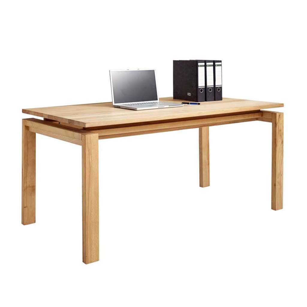 Computer Schreibtisch aus Kernbuche massiv 160 cm