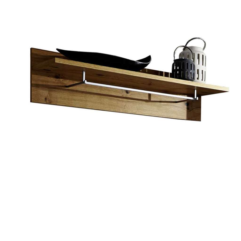 Hängegarderobe in Wildeiche Bianco furniert 120 cm breit