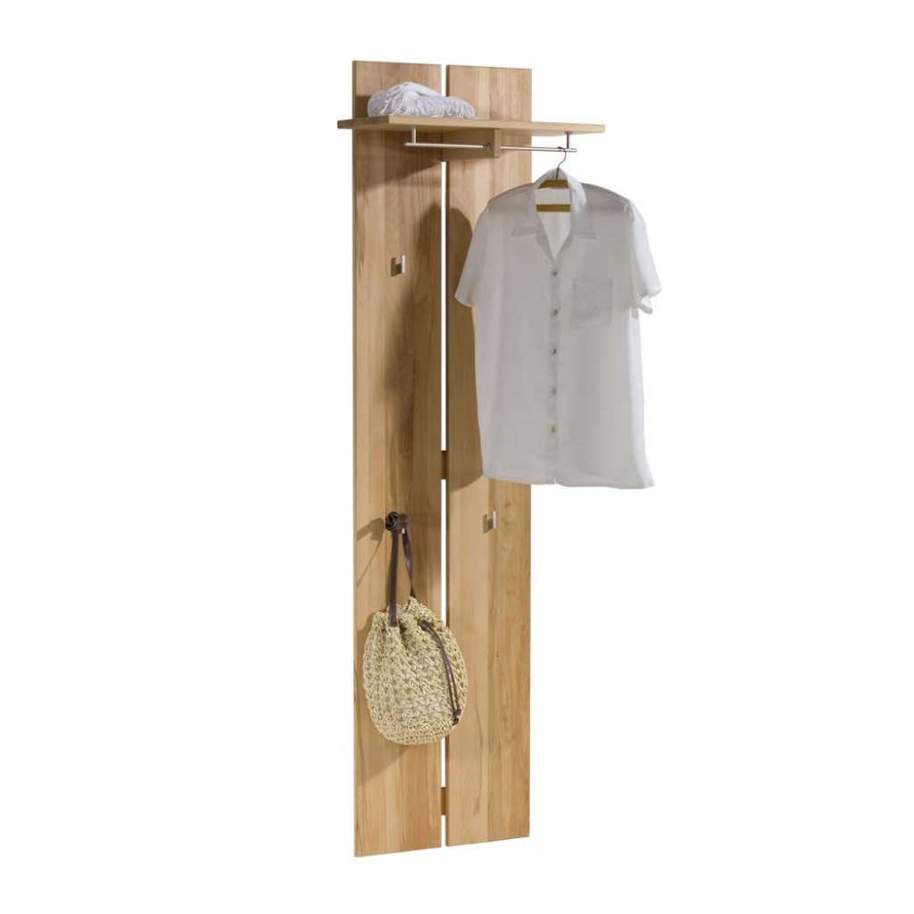 Garderobenpaneel aus Kernbuche Massivholz 60 cm