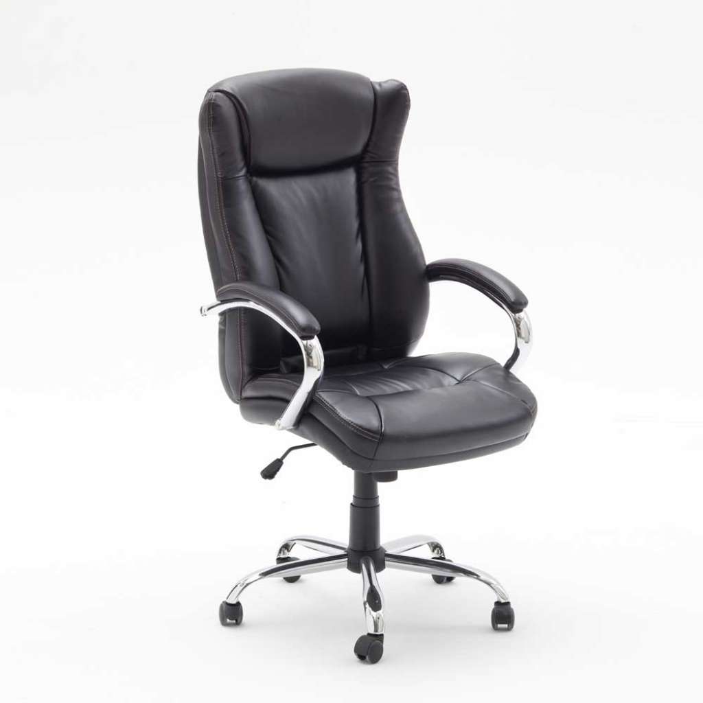 Ergonomischer Bürostuhl in Schwarz gepolsterten Armlehnen