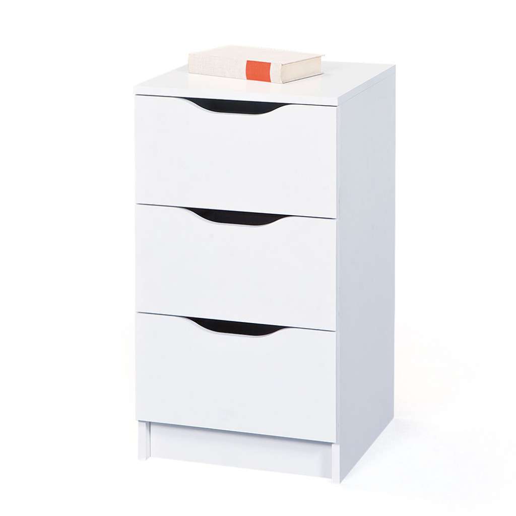 Nachtkommode für Boxspringbett Weiß