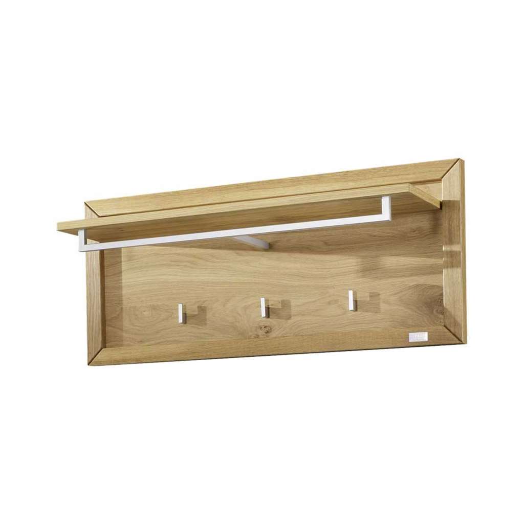 Massivholz Garderobe aus Wildeiche geölt hängend