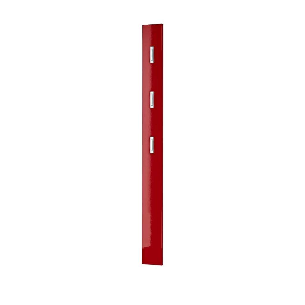 Garderobe in Rot Hochglanz Klapphaken