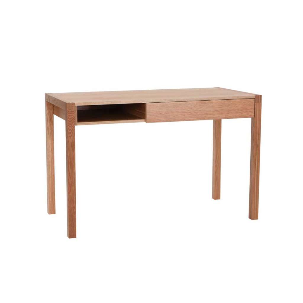 PC Tisch mit Eiche furniert Schublade