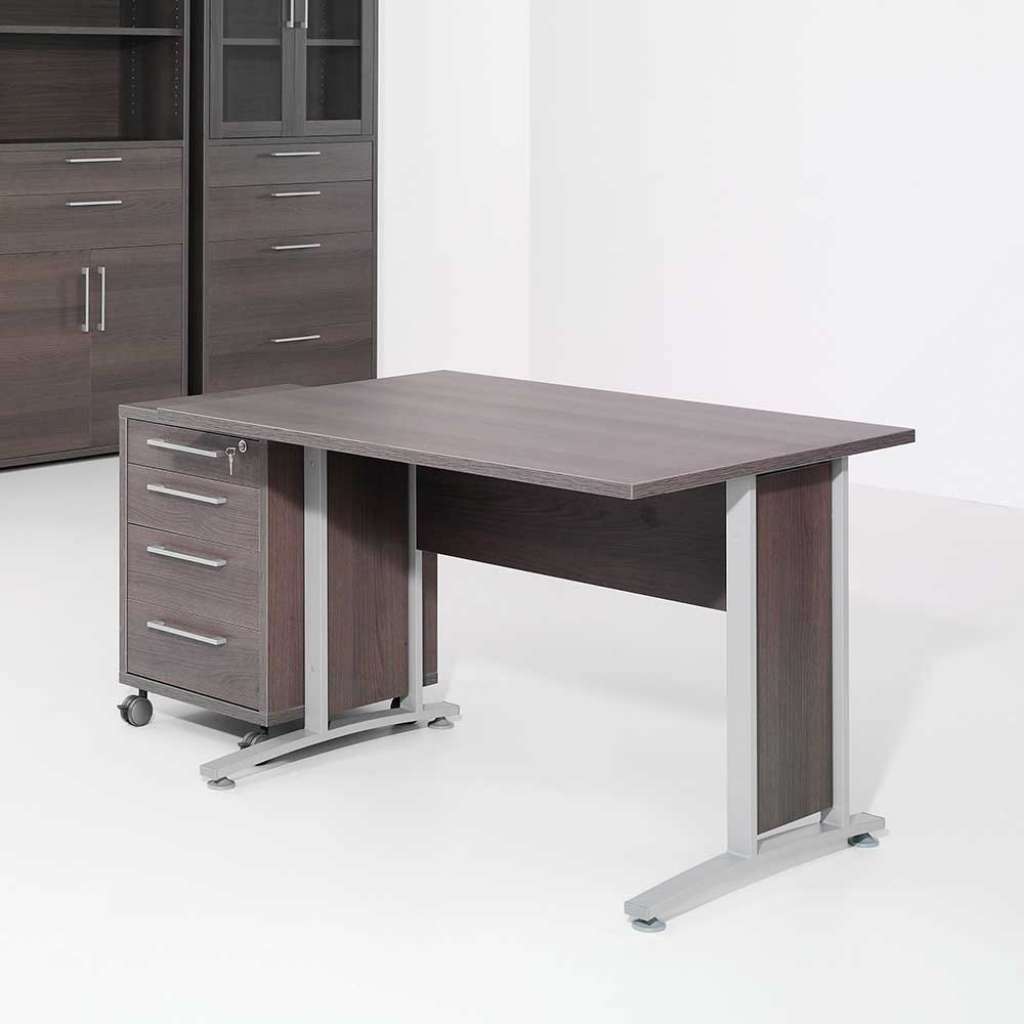 Bürotisch in Eiche Anthrazit online kaufen