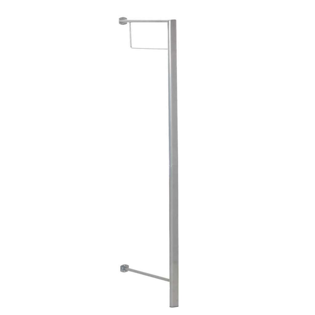 Flurgarderobe aus Stahl Alufarben