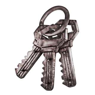 Schlüssel Garderobe aus Metall Schlüsselbund Optik