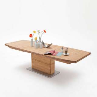 Holztisch in Bootsform Wildeiche