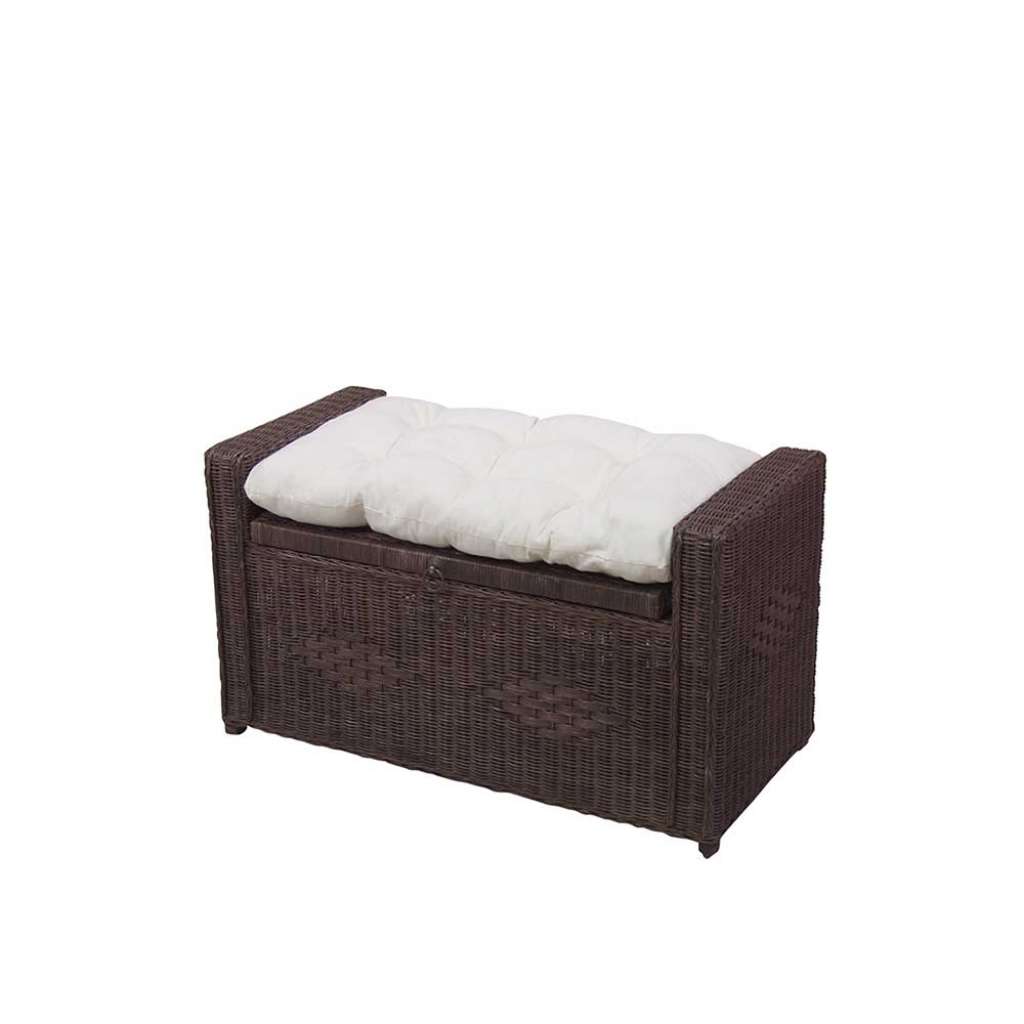 Truhe aus Rattan Braun