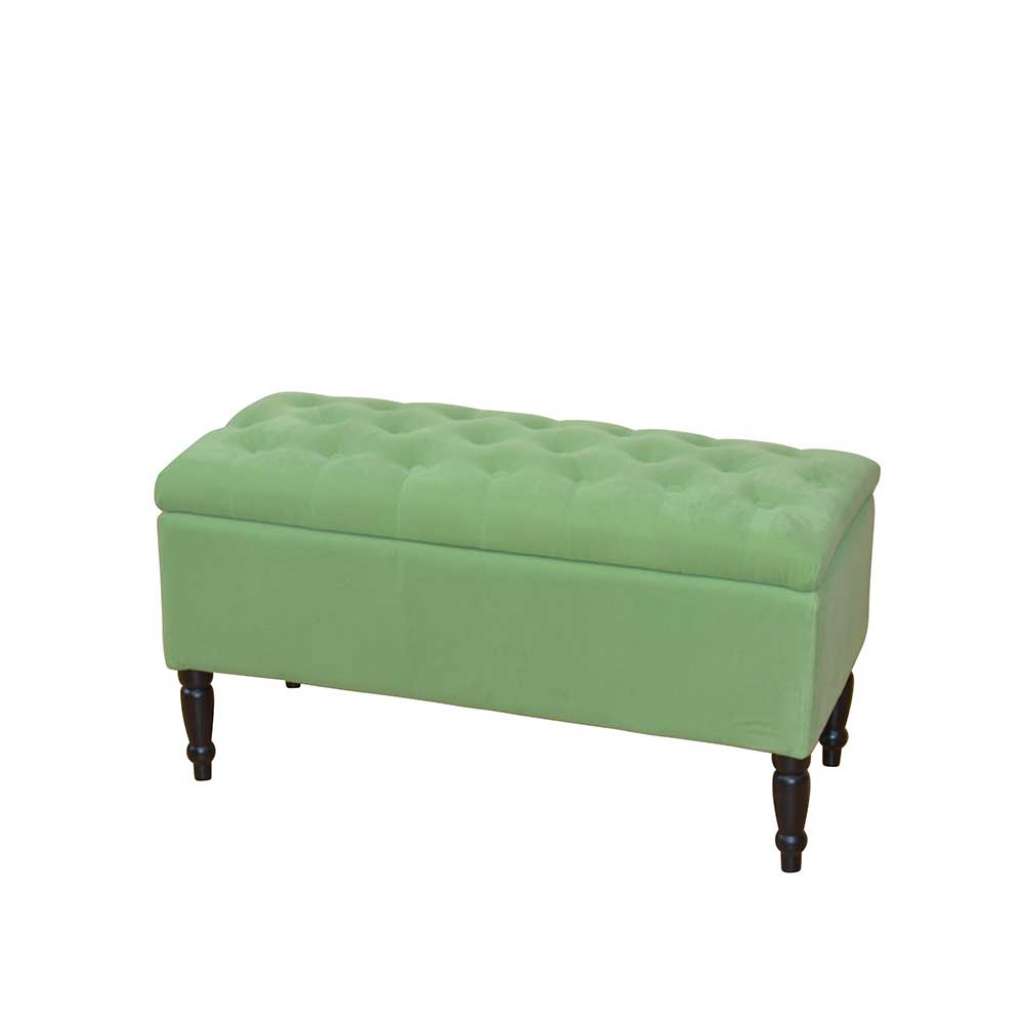 Polsterbank in Grün Stauraum