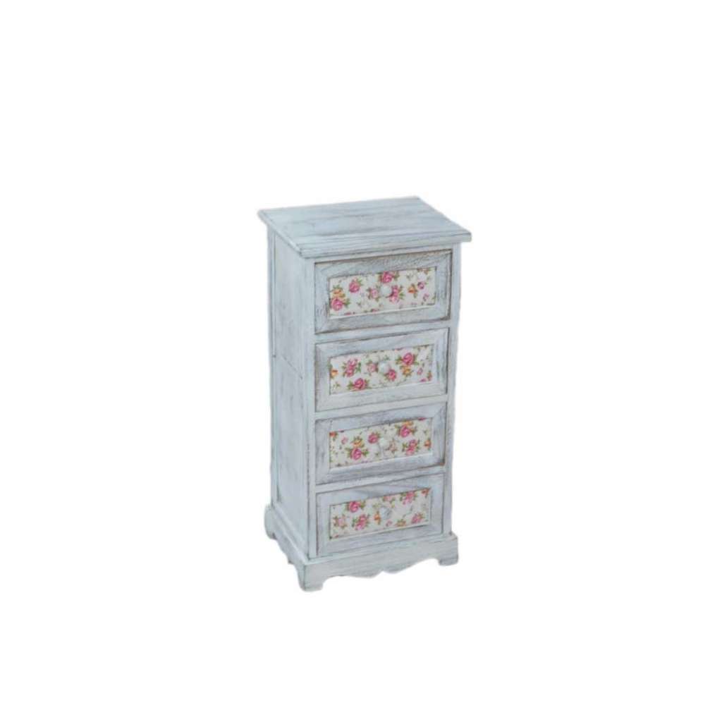 Kommode mit Blumen Muster Holz