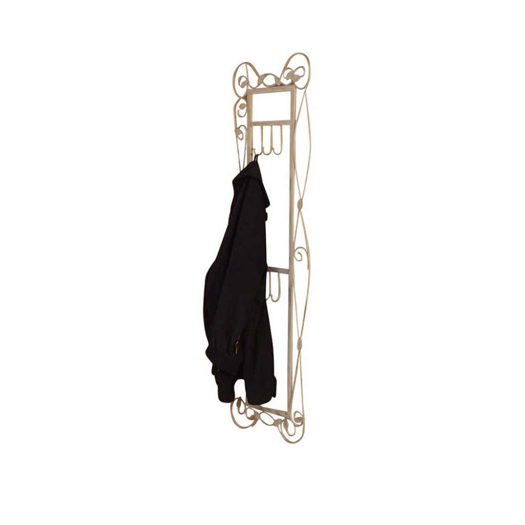 Metall Flurgarderobe in Creme Landhaus